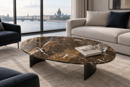 Журнальный столик из мрамора Venezia Stone